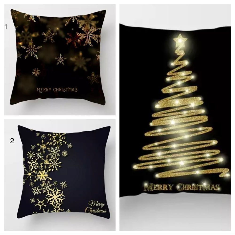 CHRISTMAS (2) PILLOW COVERS